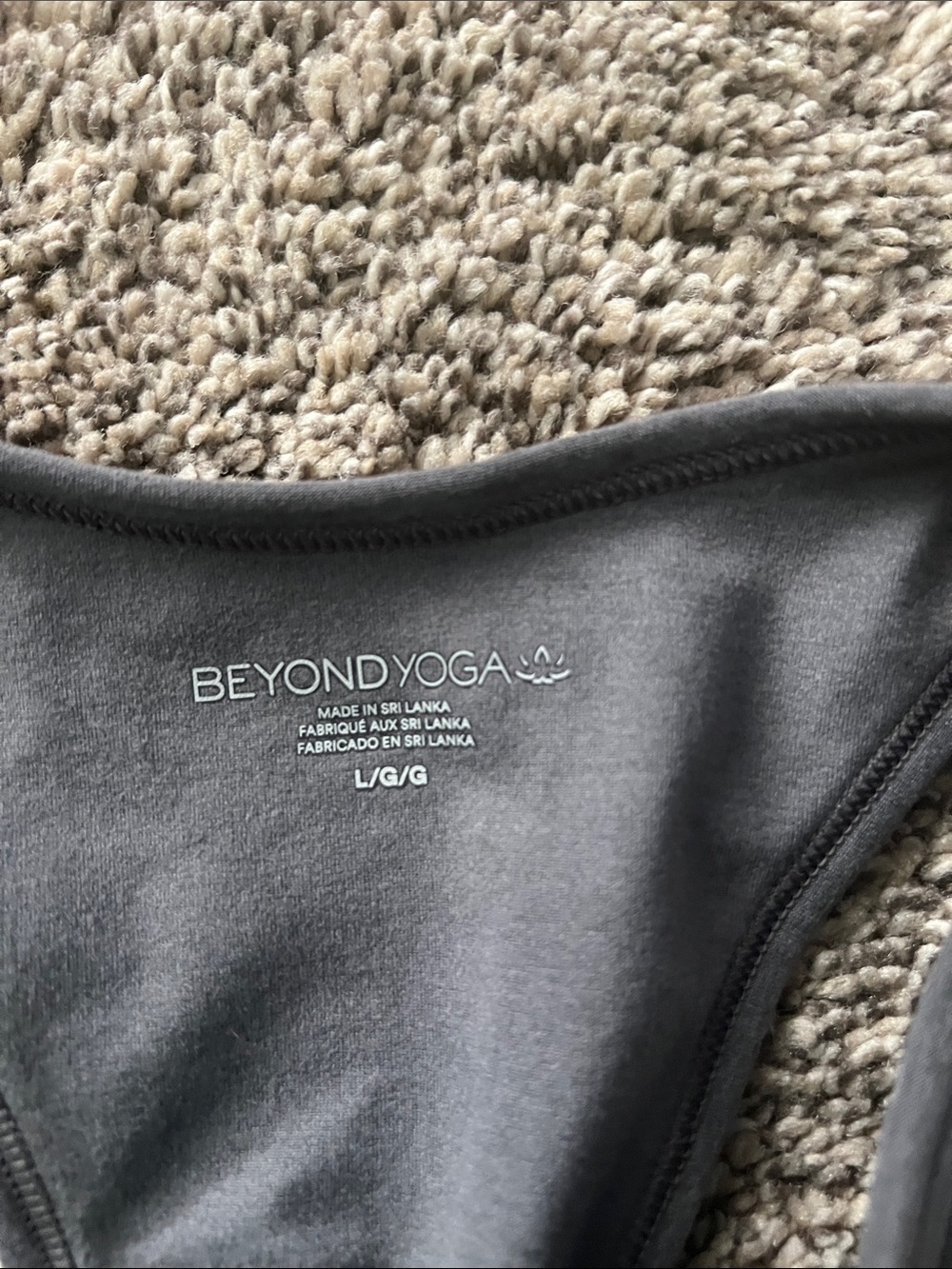 Beyond Yoga Spacedye Lift Your Spirits Bra - Heather Gray - Picture 4 of 5